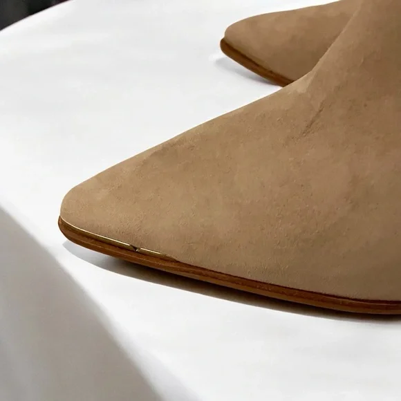 Vince Camuto Frendin Leather Tan Booties Size 9.5 - Picture 12 of 15